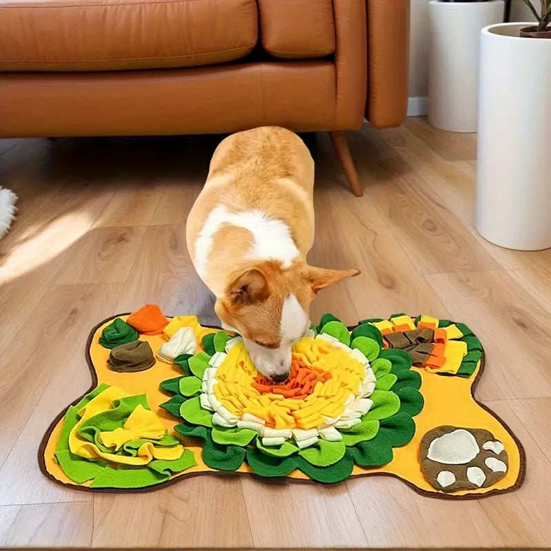 Interactive Dog Feeding Mat – Slow Feeder Snuffle Toy