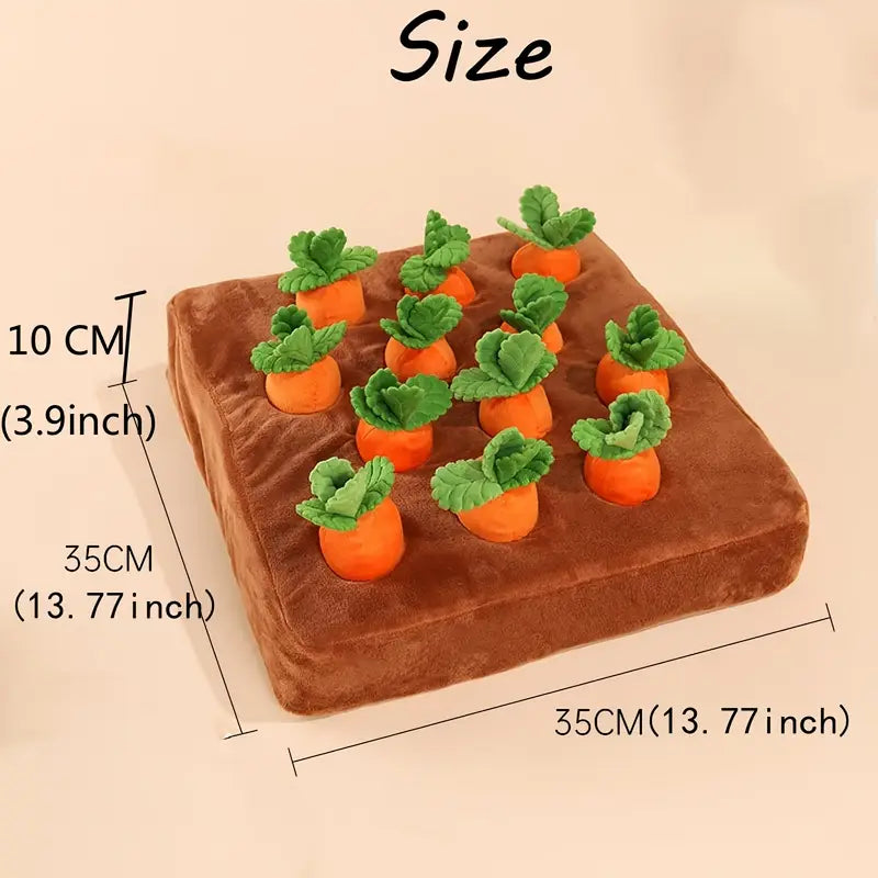 Interactive Carrot Snuffle Mat – Pet Enrichment for Calm & Focus