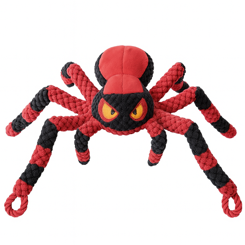 Large Dog Toy – Red Spider