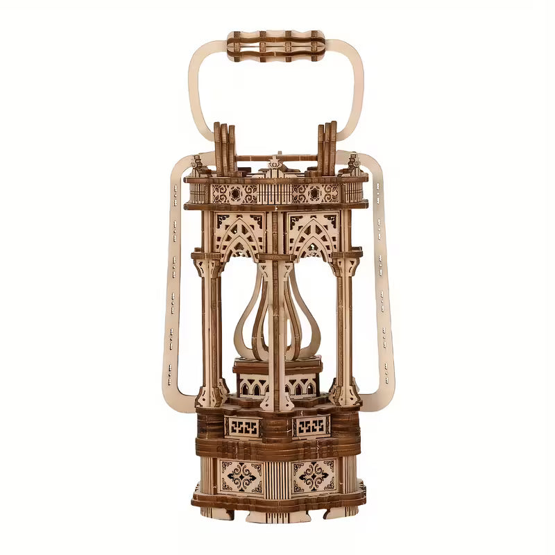 3D Wooden Puzzle Kit – Classic Lantern Model for DIY Assembly & Display
