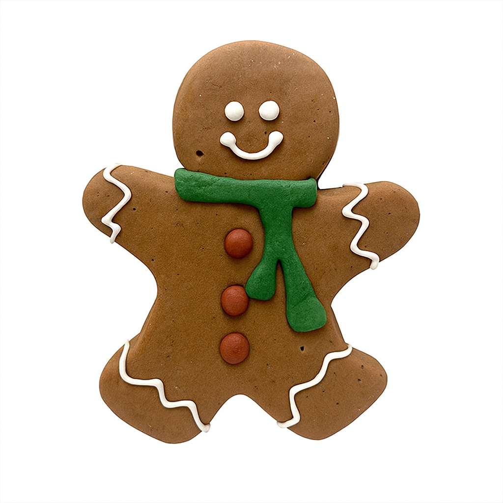 Gingerbread Man Dog Cookie