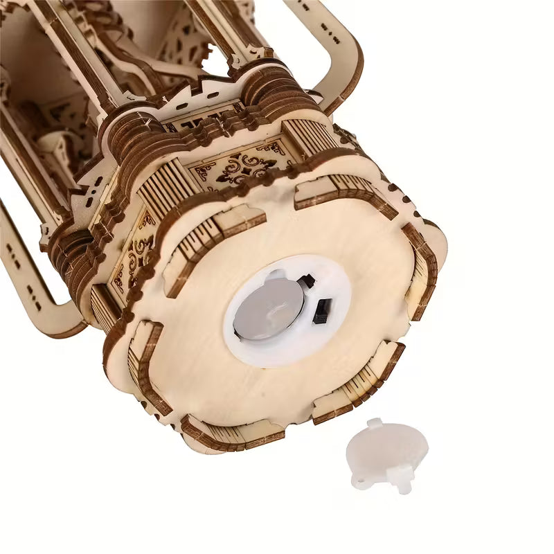 3D Wooden Puzzle Kit – Classic Lantern Model for DIY Assembly & Display