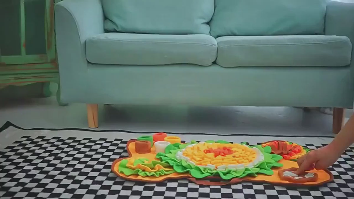 Interactive Dog Feeding Mat – Slow Feeder Snuffle Toy